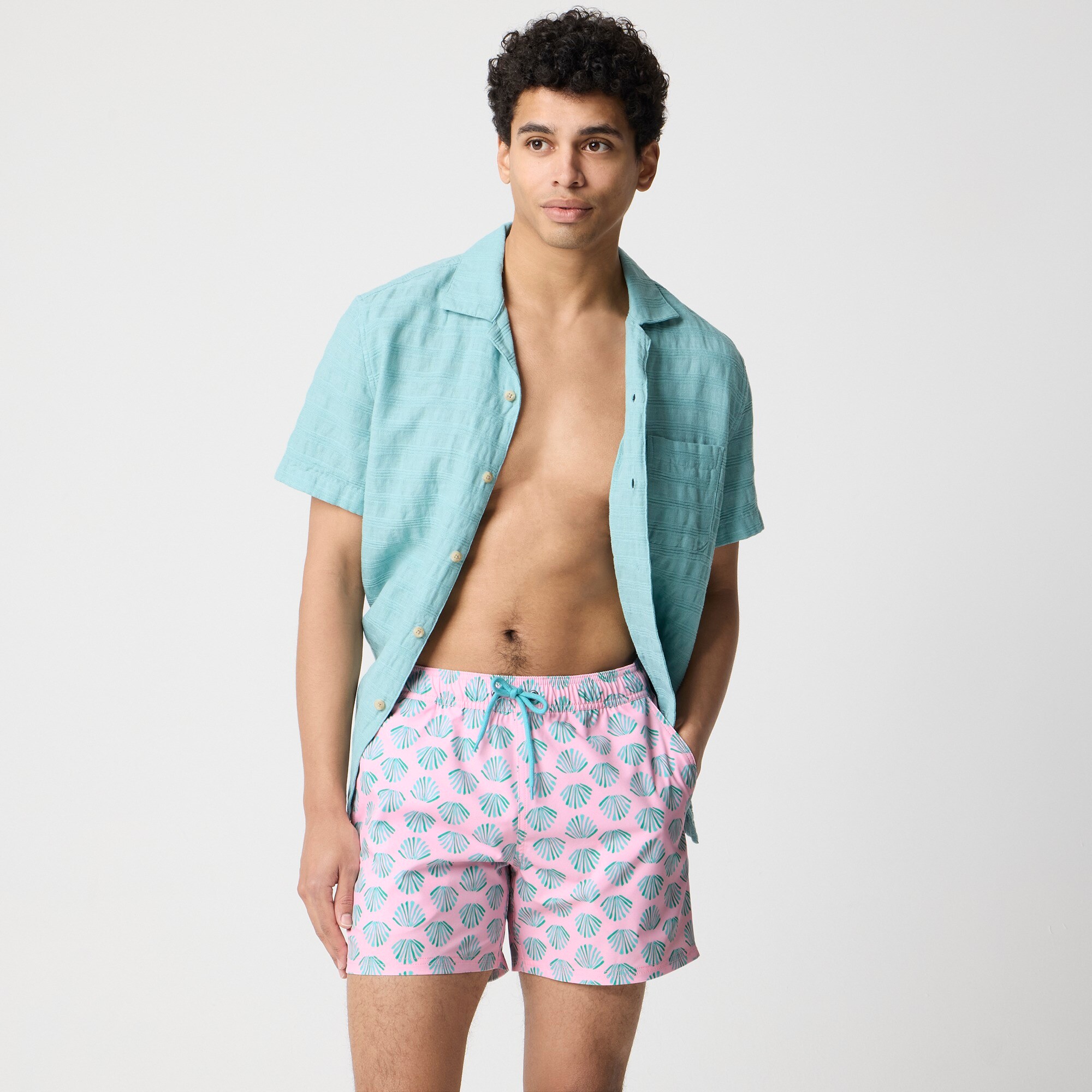 mens 5&quot; swim trunk