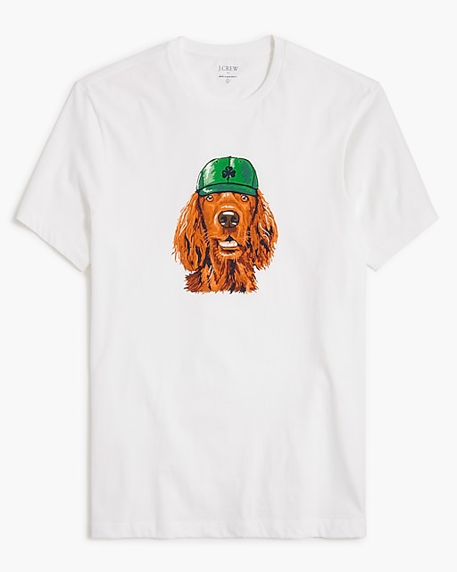  St. Patrick's Day dog graphic tee