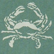 Crab graphic tee PALE SPINACH
