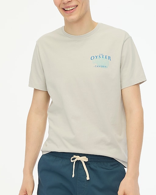 mens Oyster Tavern graphic tee