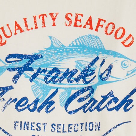 Frank's Fresh Catch graphic tee MARINE SALT