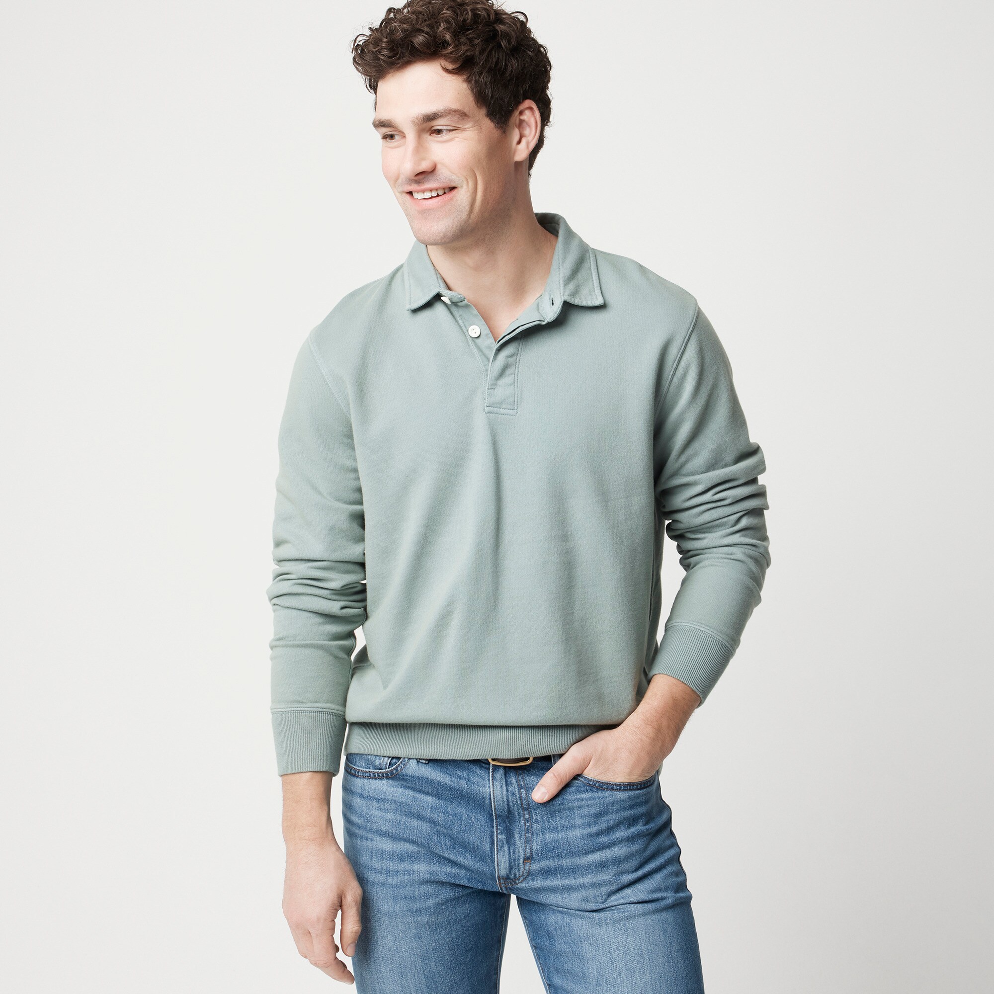 Rugby pullover sweatshirt
