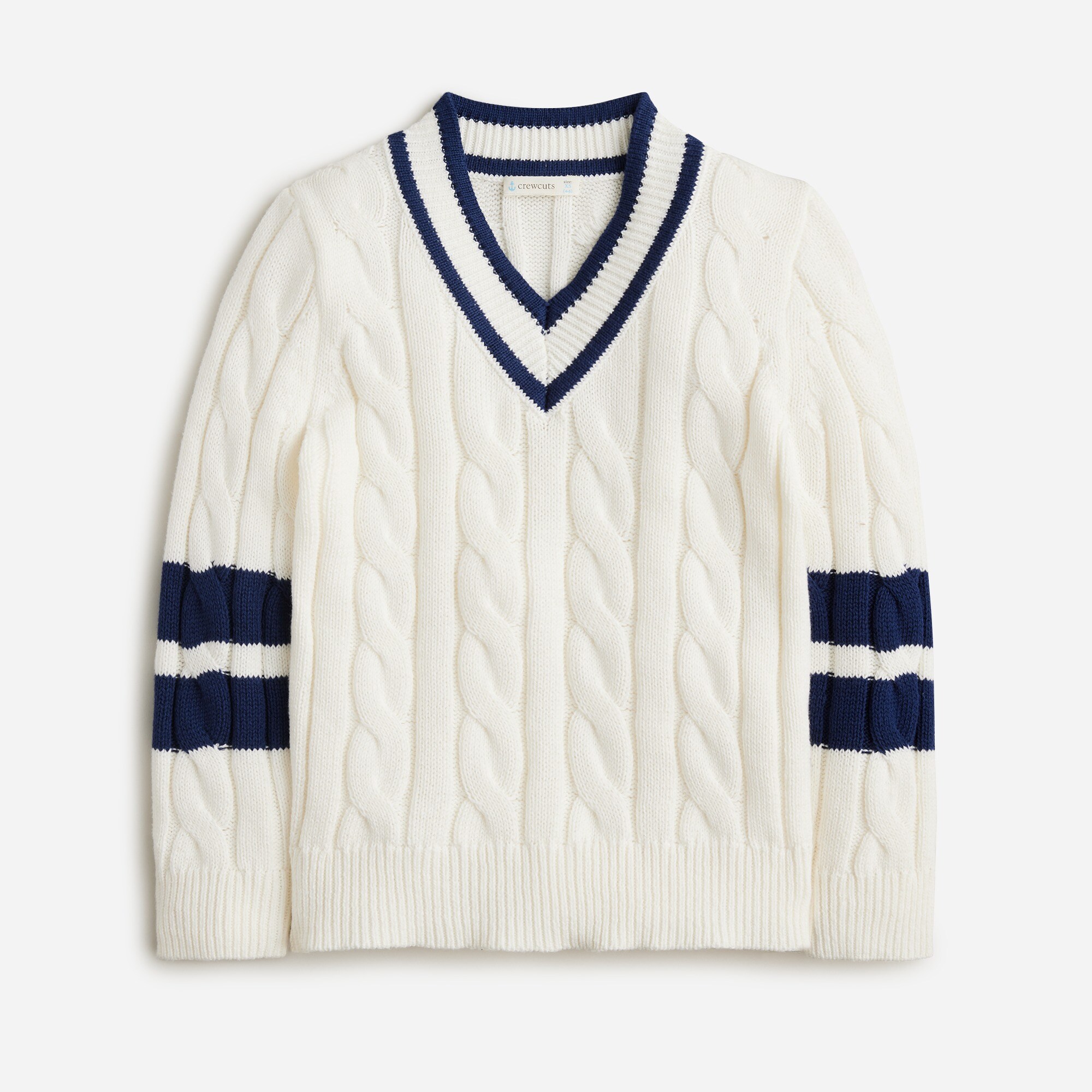 boys Kids' cotton cable-knit tennis sweater