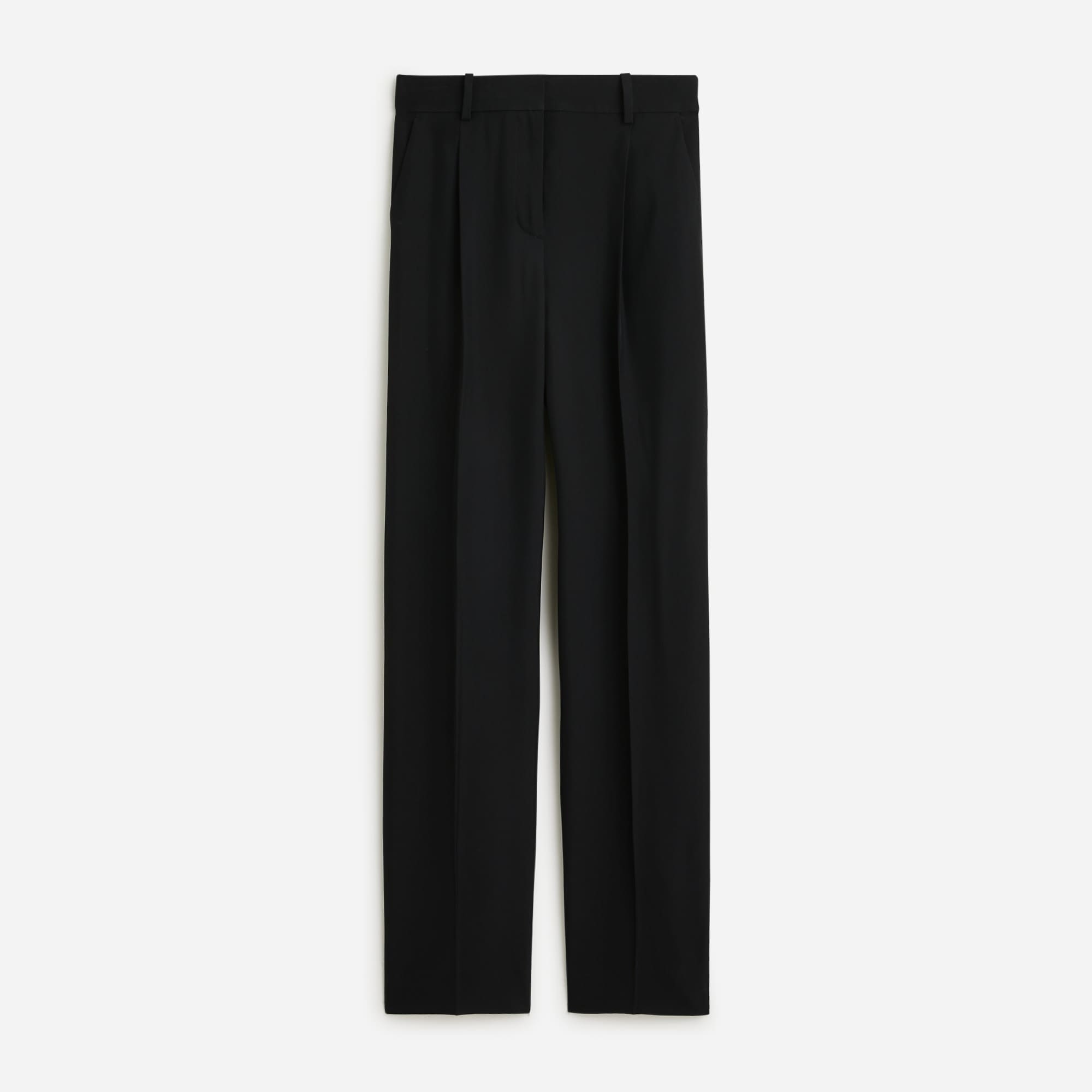 womens Petite tapered essential pant in drapey viscose