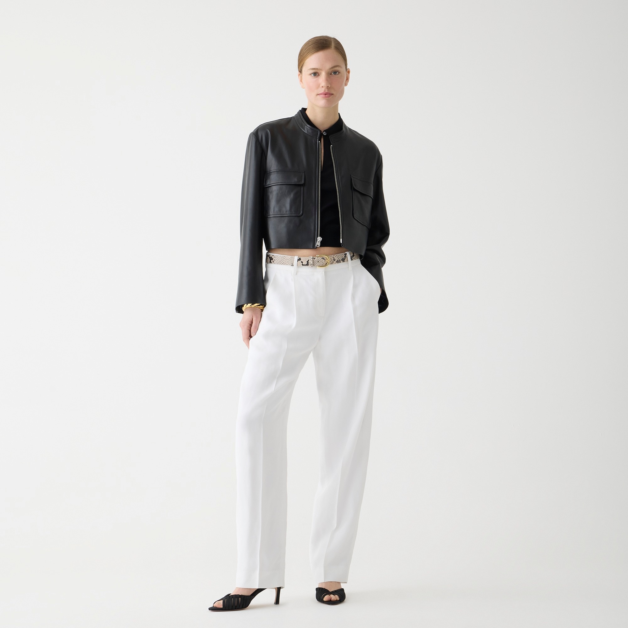 j.crew: tapered essential pant in drapey viscose for women