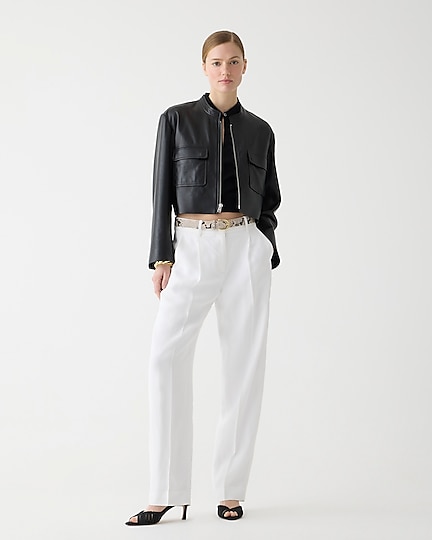 j.crew: tapered essential pant in drapey viscose for women