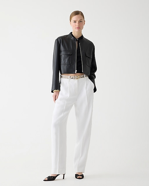 womens Tall tapered essential pant in drapey viscose