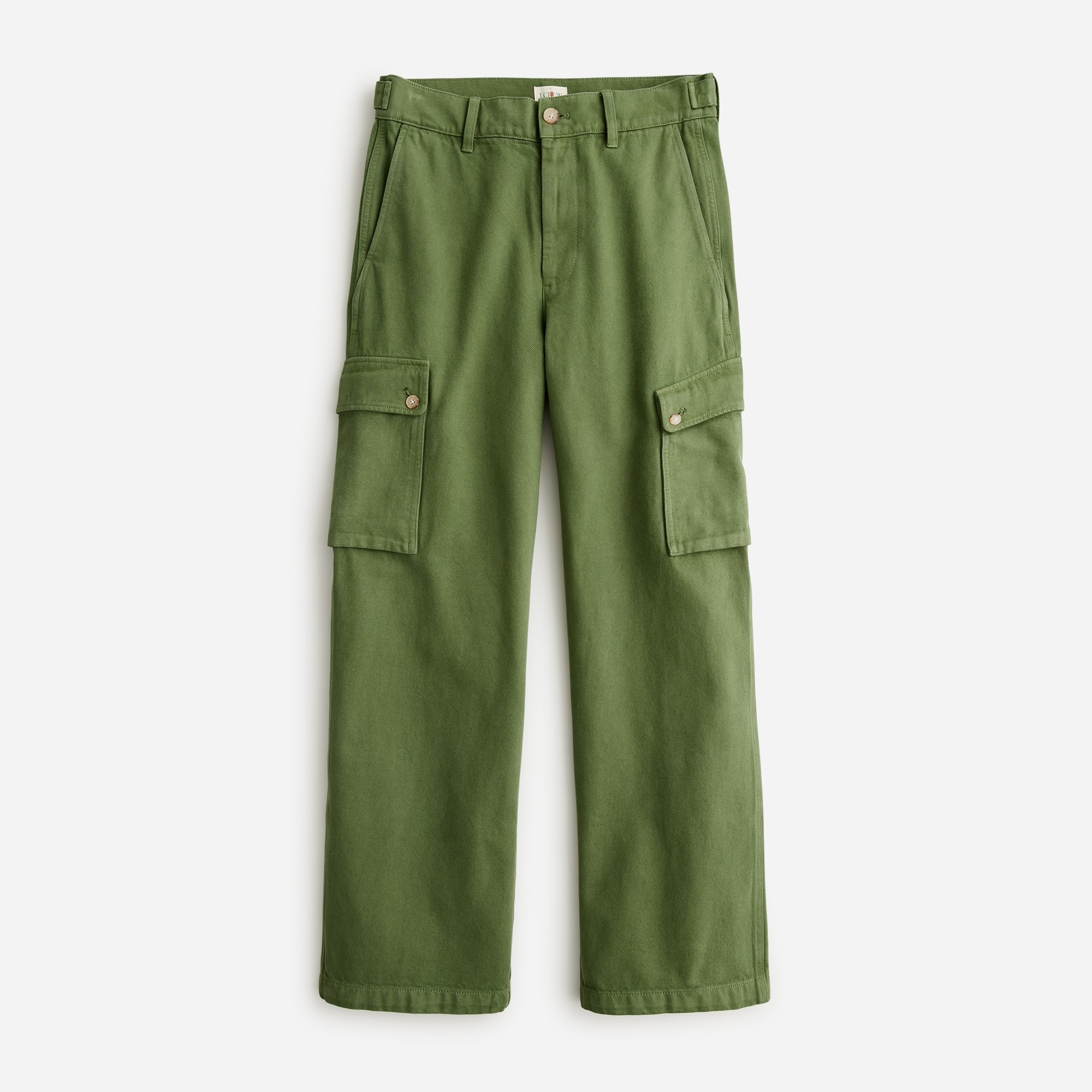womens Relaxed cargo pant in heavyweight twill