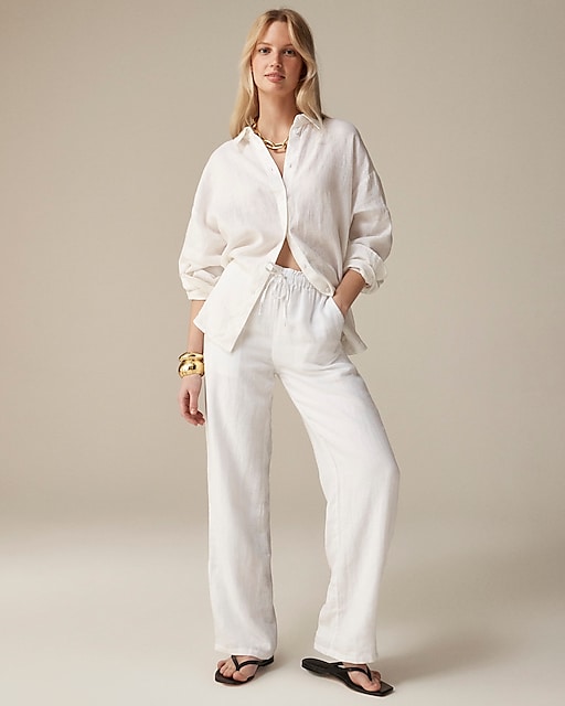 womens Petite Soleil pant in linen