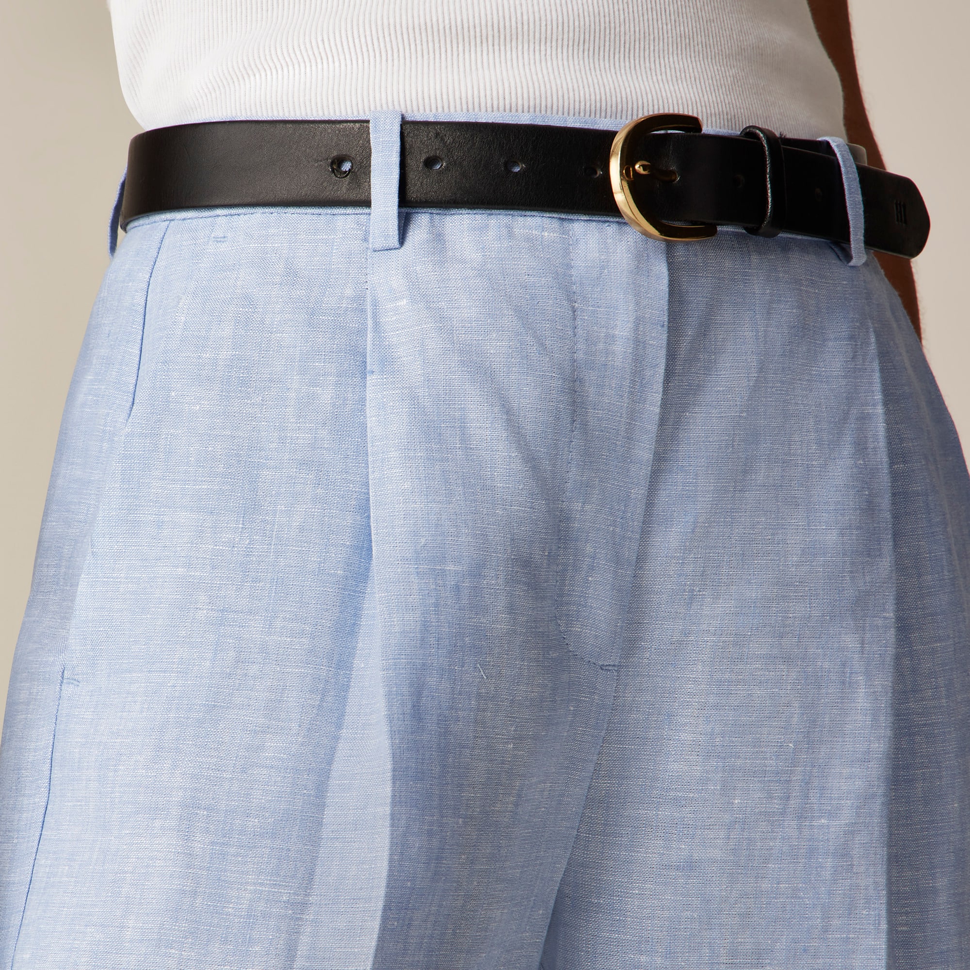 Wide-leg Essential pant in linen