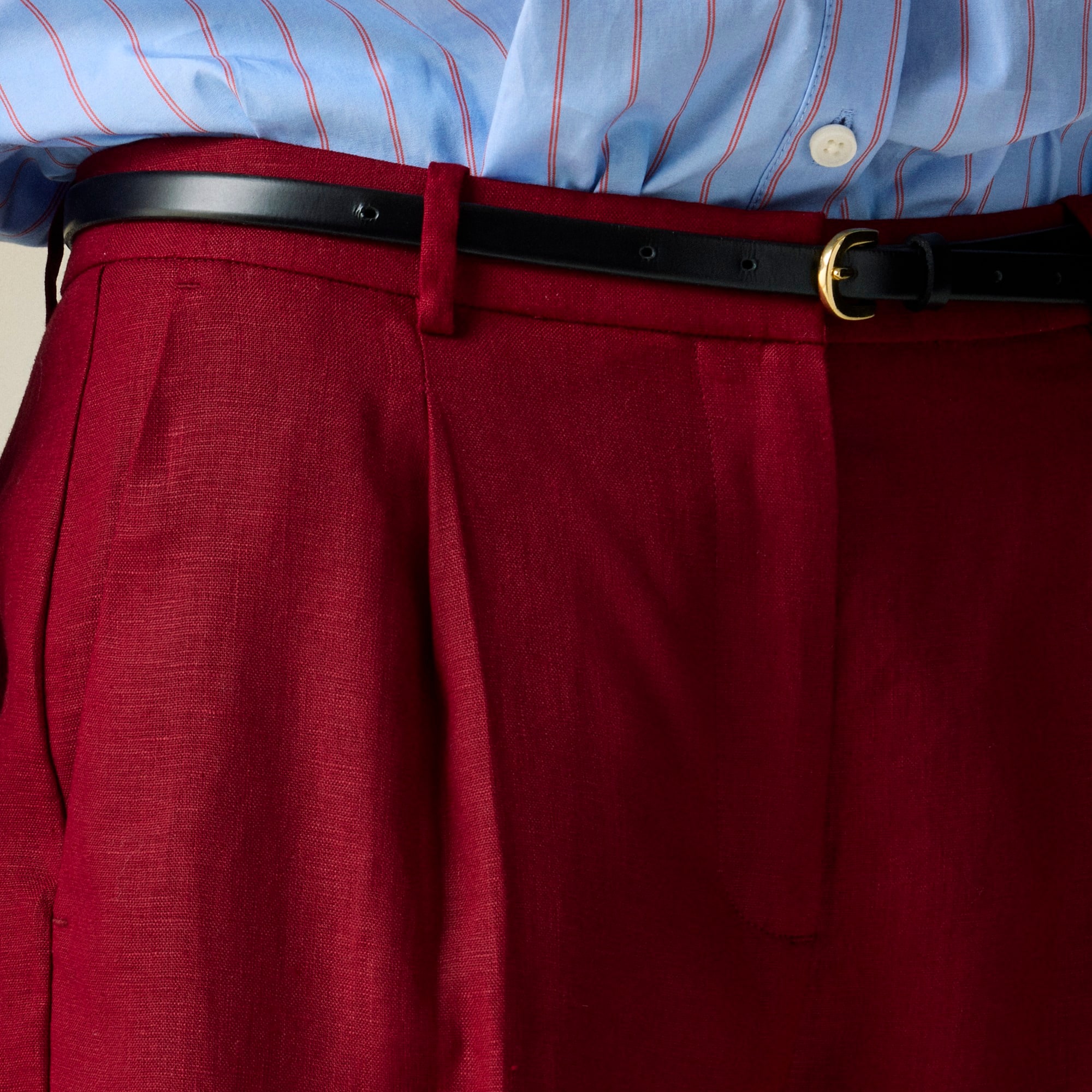 Wide-leg Essential pant in linen
