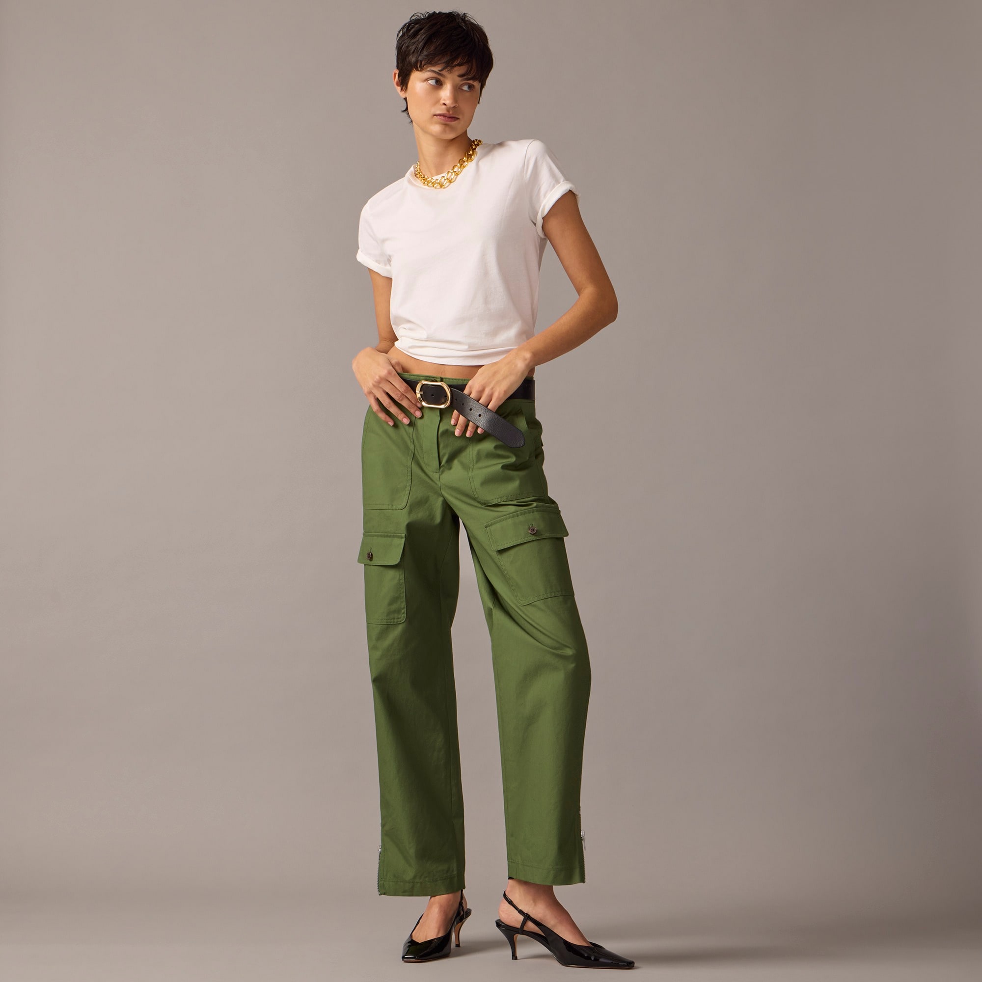 j.crew: collection cargo pant in trench canvas for women