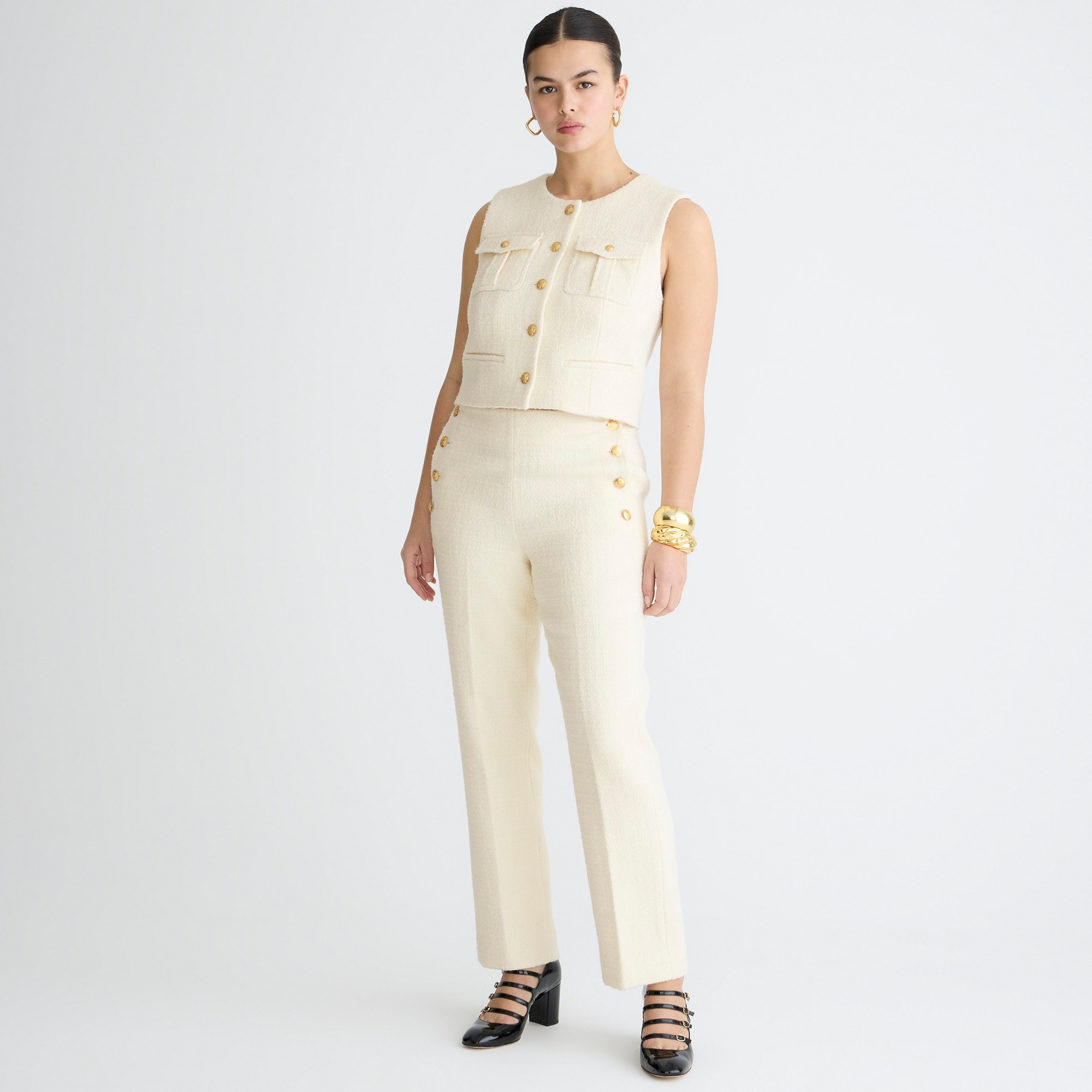 j.crew: tweed tapered pant for women