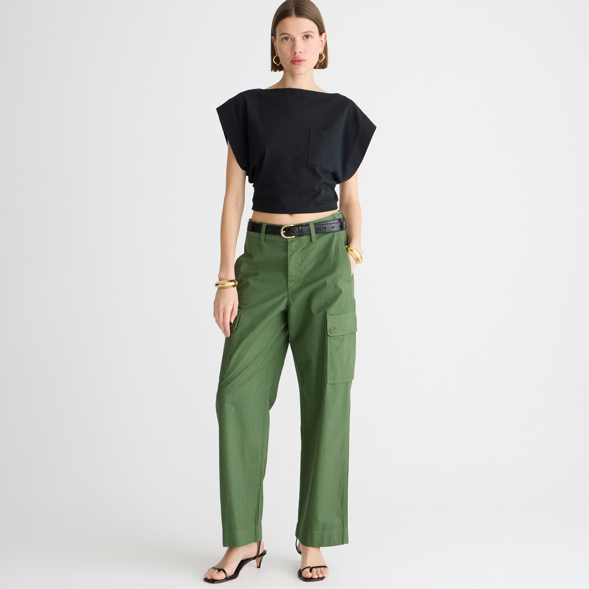 j.crew: cargo pant in ripstop cotton for women