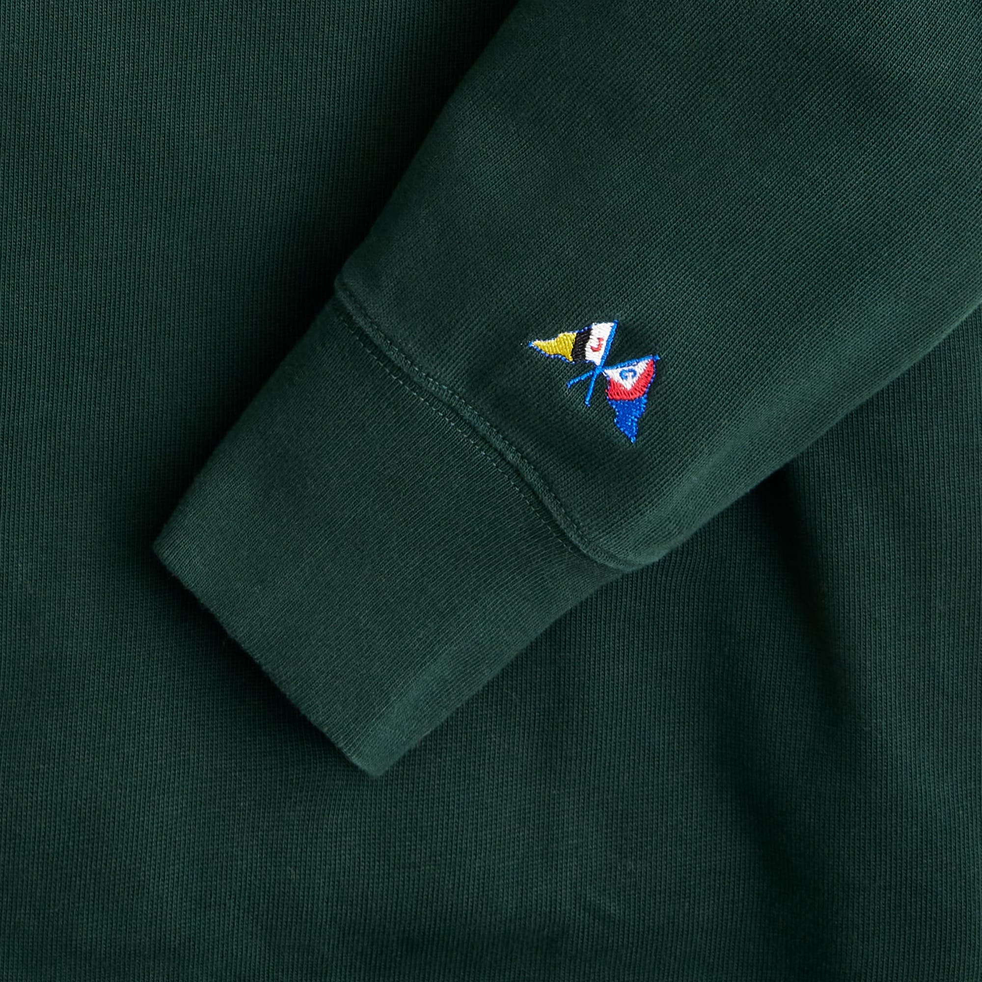 Rugby shirt with striped placket