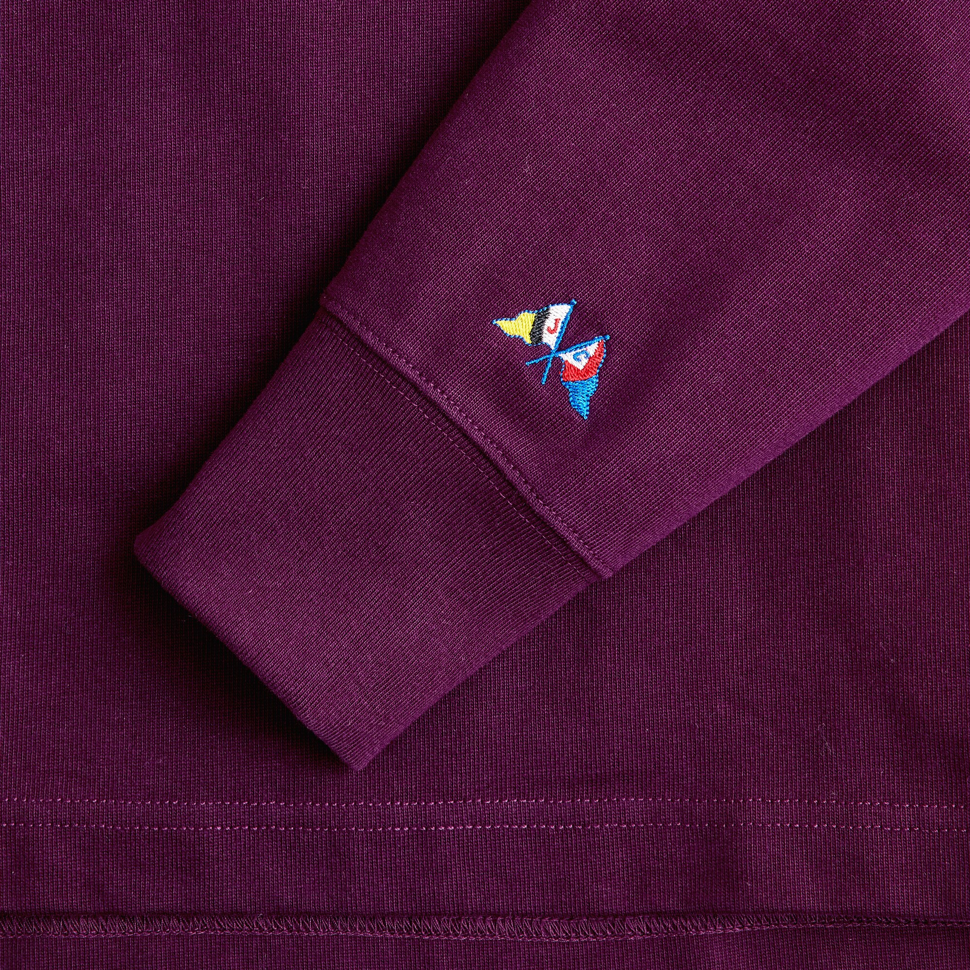 Rugby shirt with striped placket