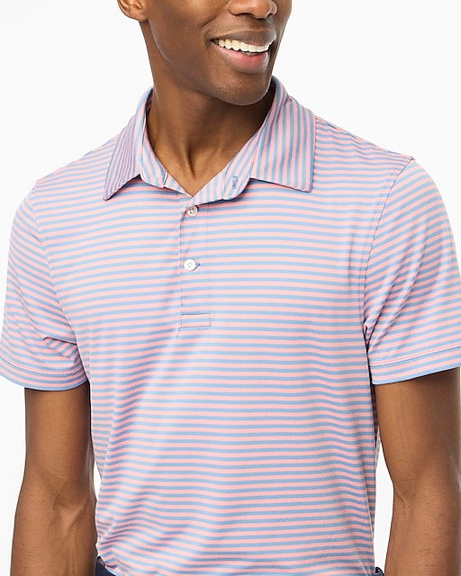  Striped performance polo shirt