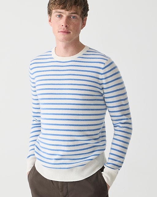 mens Cashmere sweater in stripe