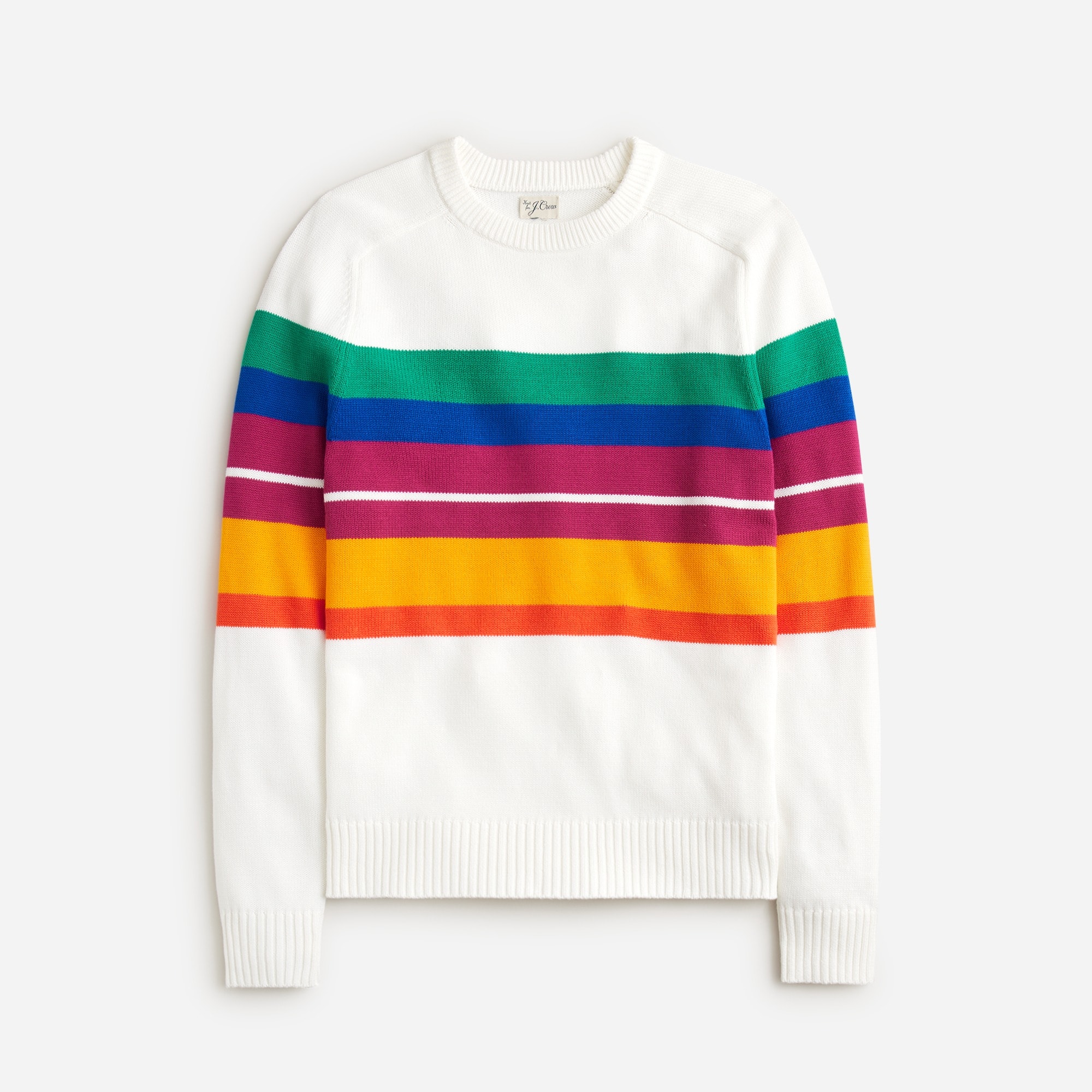 mens Heritage cotton sweater in stripe