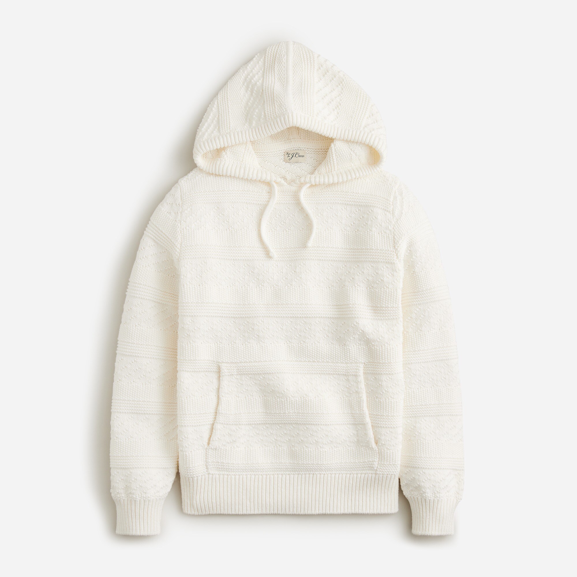 J.Crew: Cotton Guernsey-stitch Hooded Sweater For Men