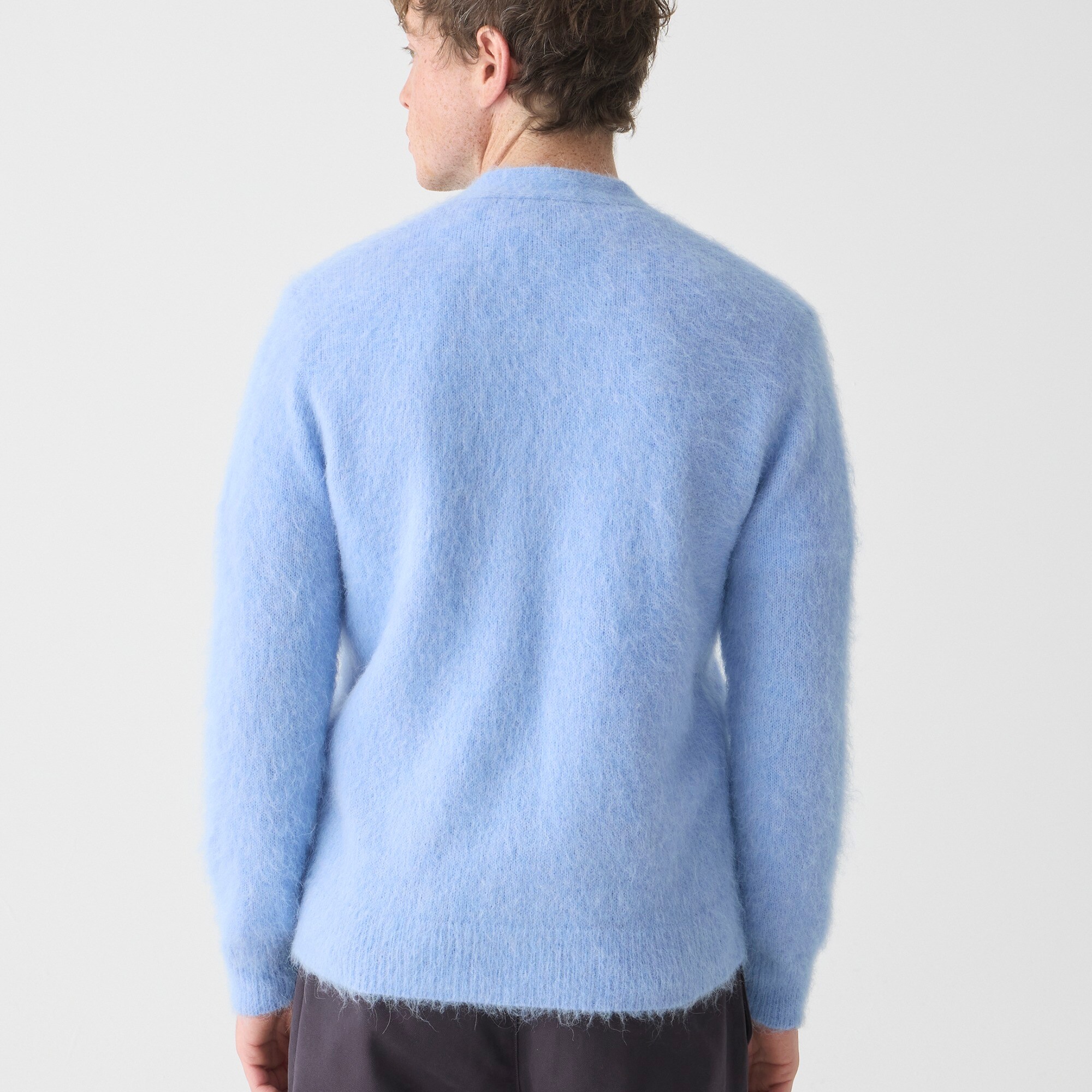 Alpaca-blend V-neck cardigan