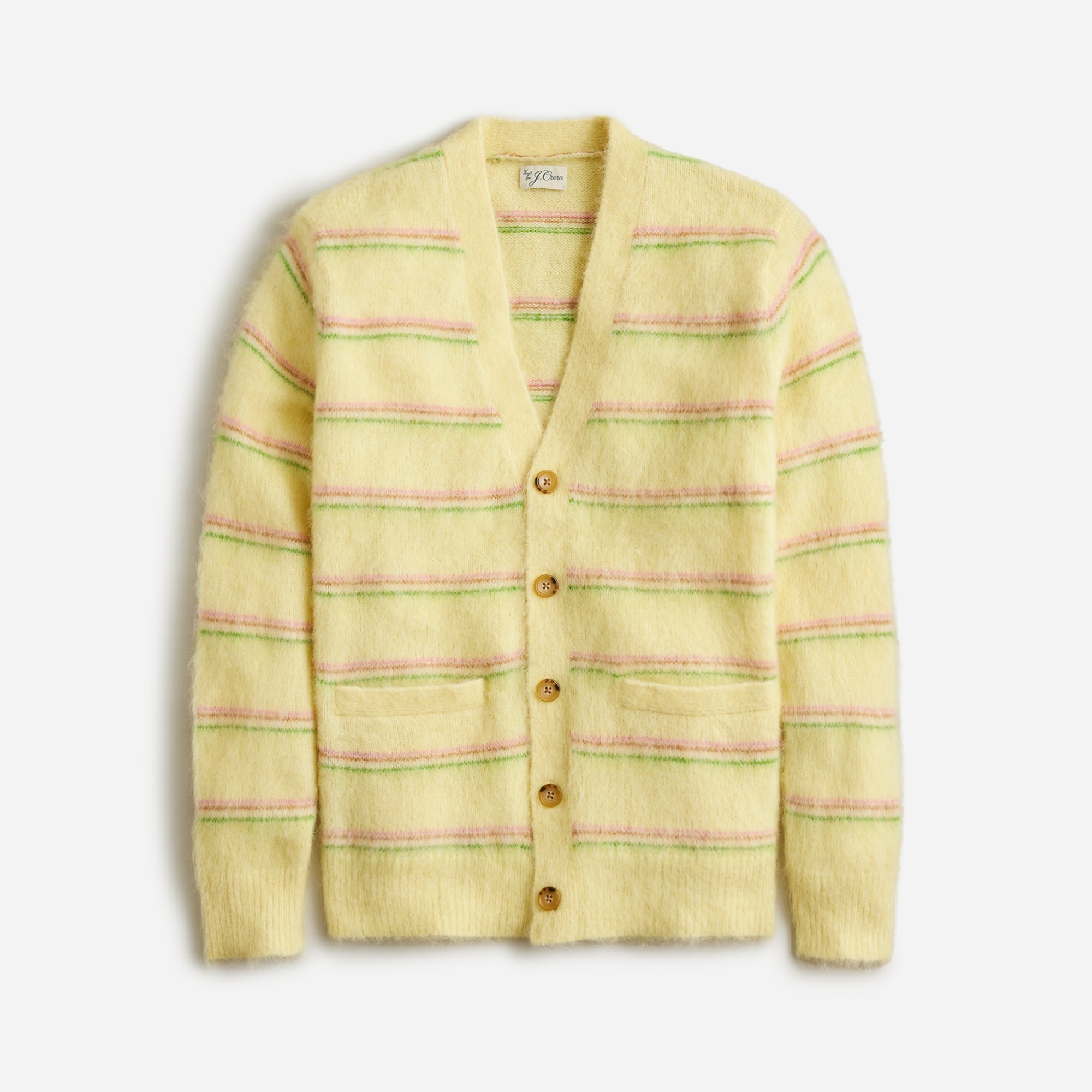 For Alpaca-blend V-neck Stripe Men Cardigan Sweater J.Crew: In