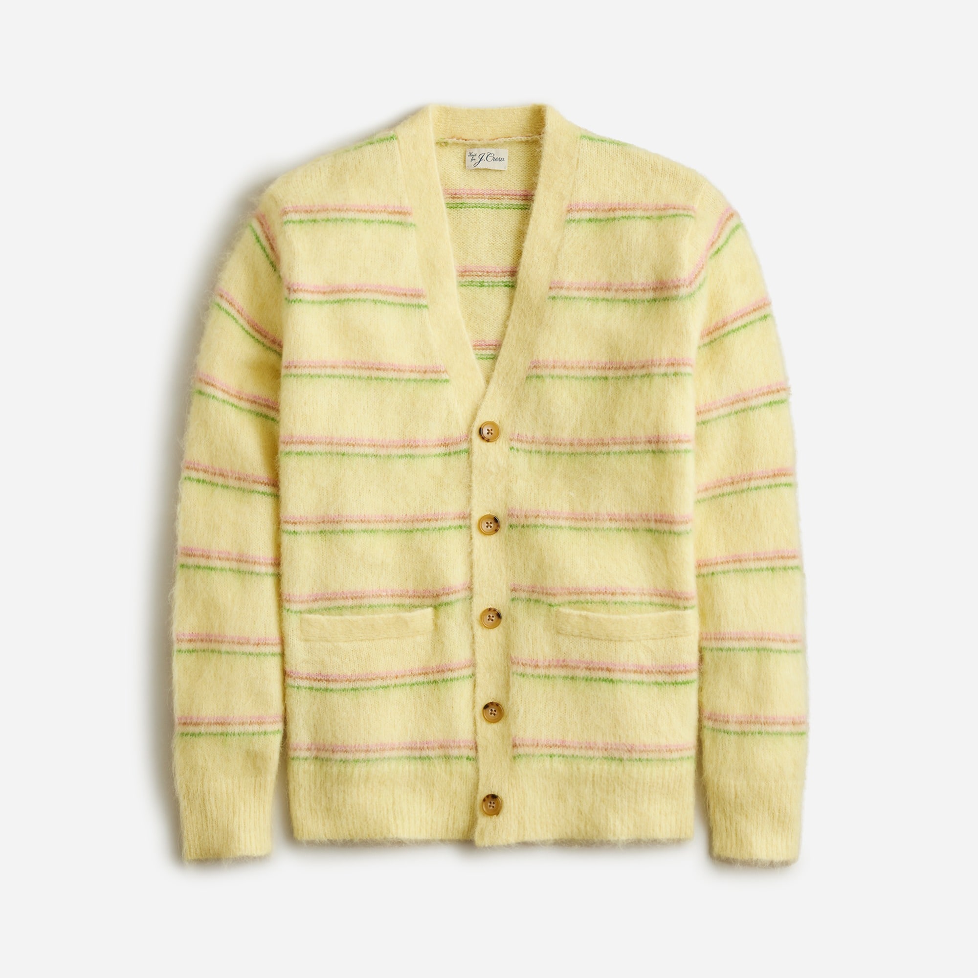 In V-neck J.Crew: Alpaca-blend Cardigan Sweater Men For Stripe