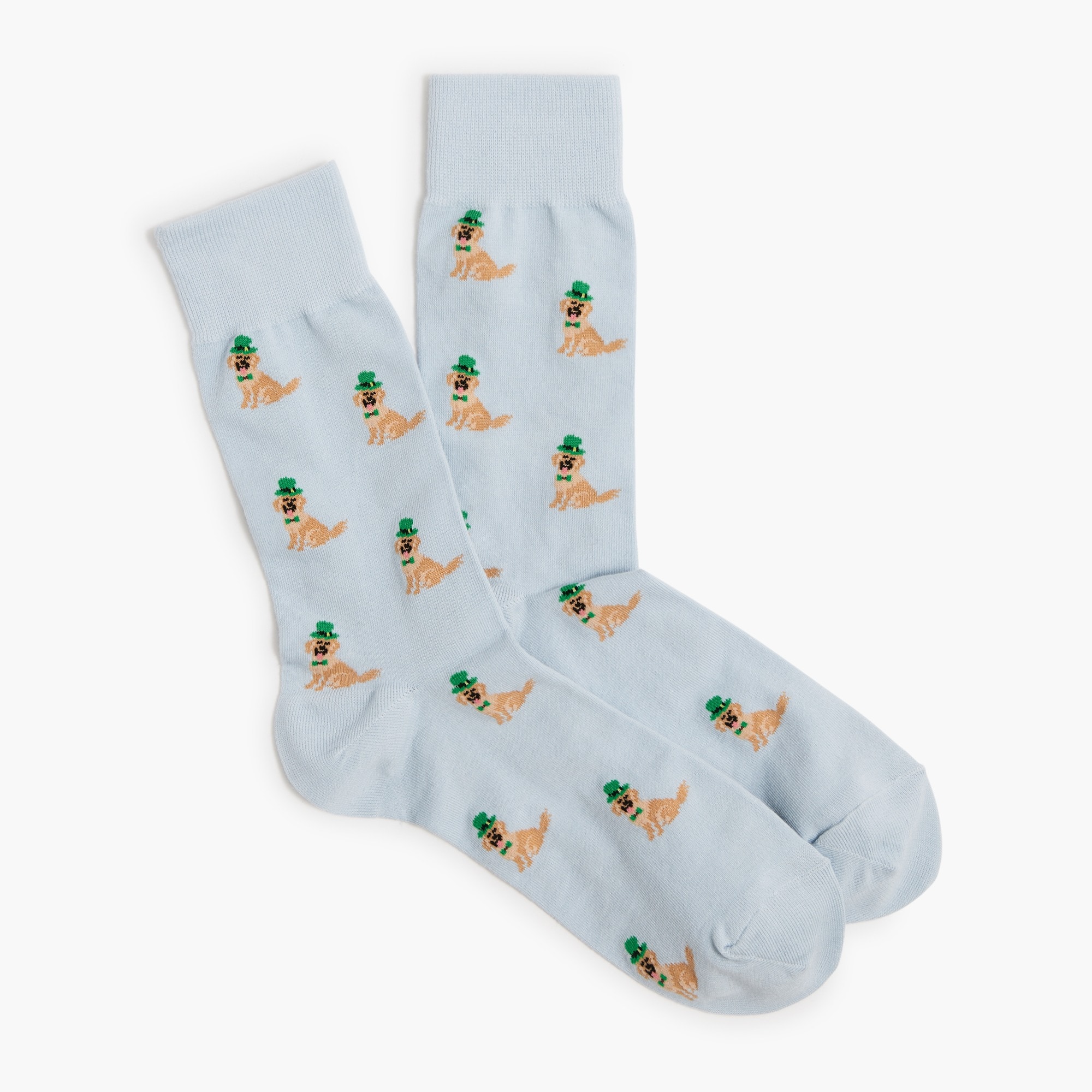 St. Patrick's Day dog socks