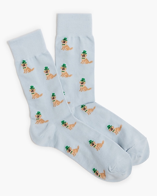  St. Patrick's Day dog socks