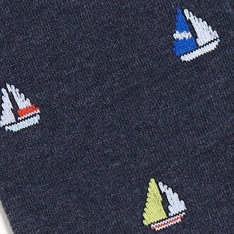 Sailboat socks HTHR NAVY