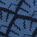 Tipped-stripe socks INDIGO NATURAL NAVAL 
