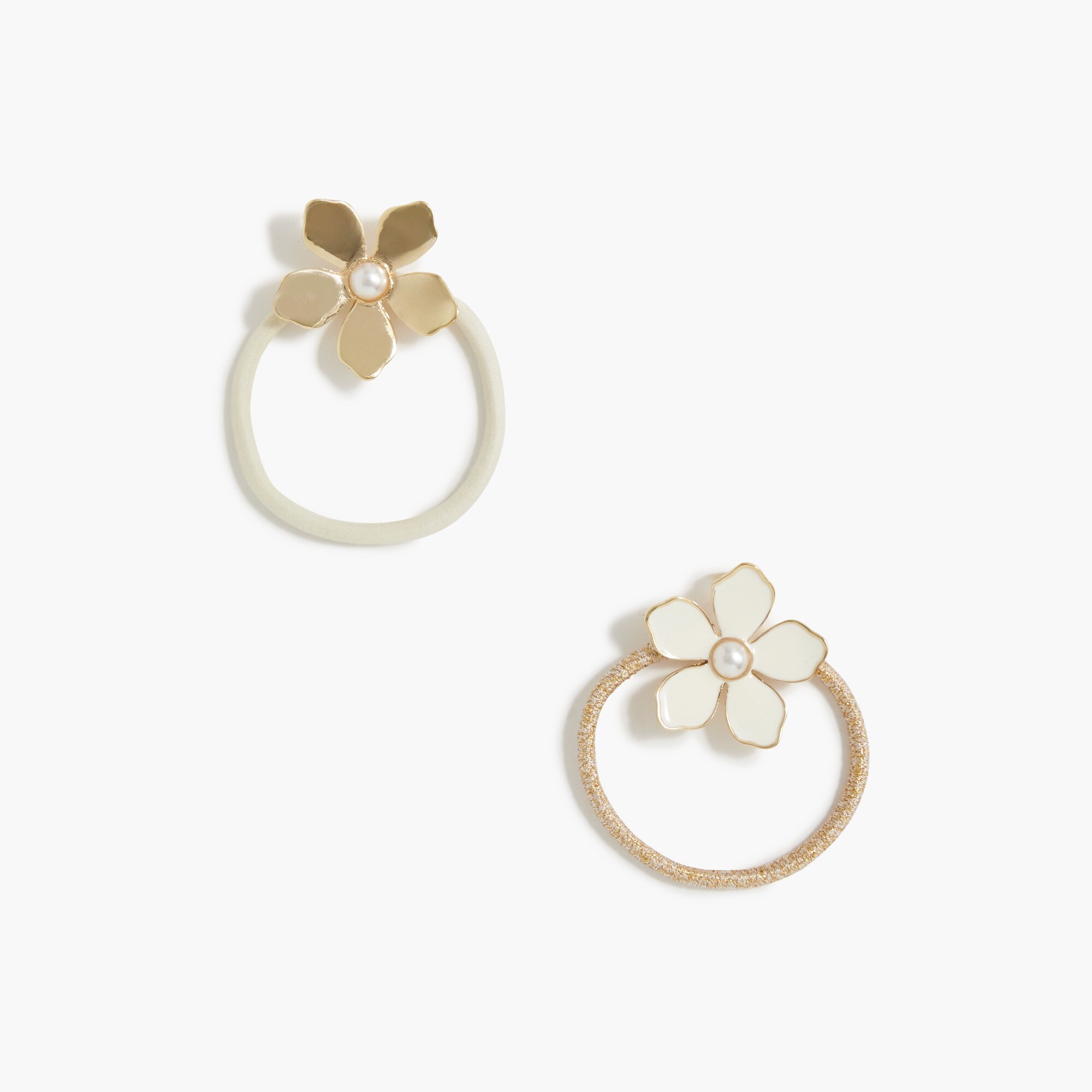 Flower hair ties set-of-two