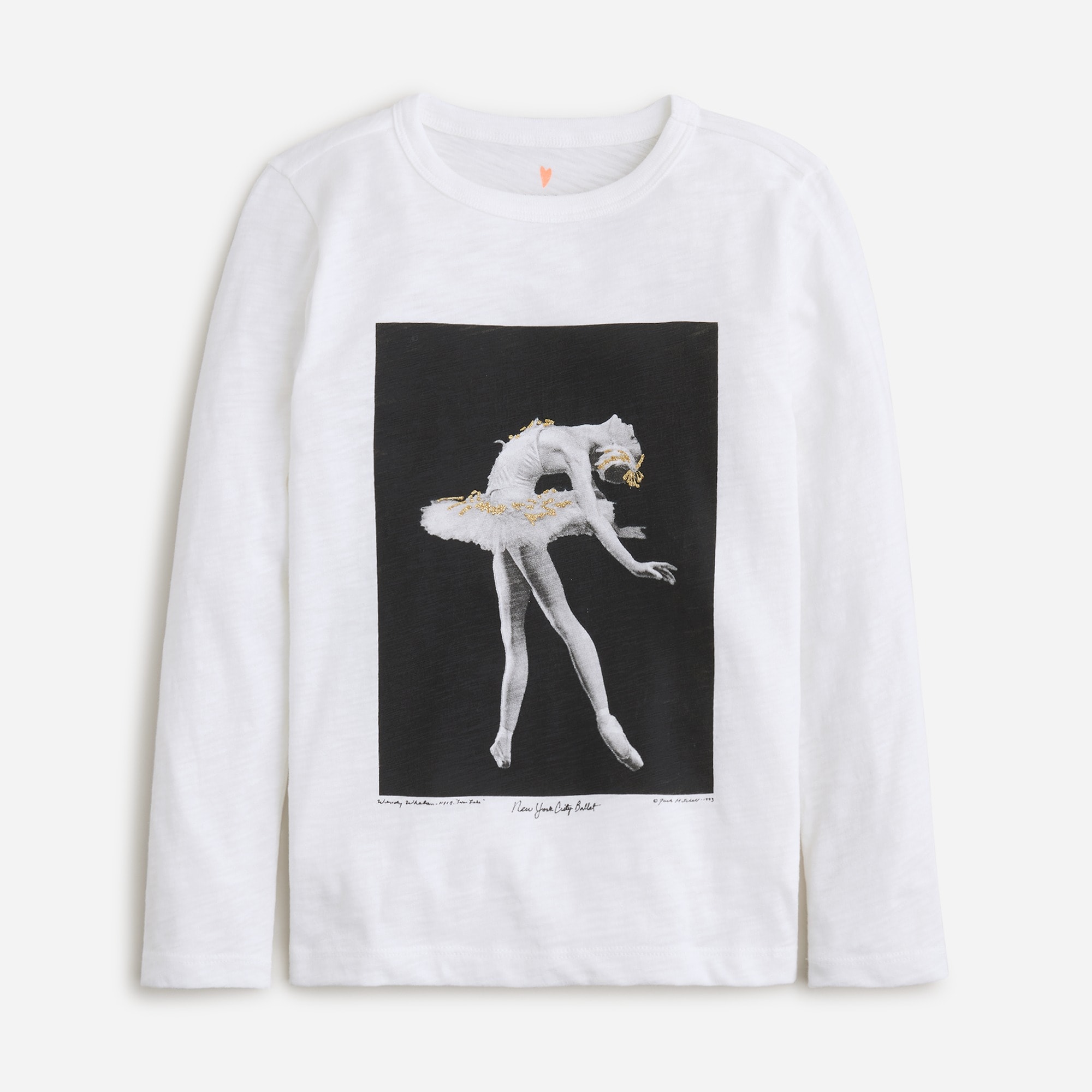 Girls' Limited-edition New York City Ballet X Crewcuts ballerina T-shirt