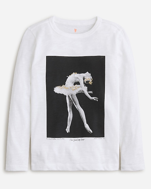  Girls' Limited-edition New York City Ballet X Crewcuts ballerina T-shirt
