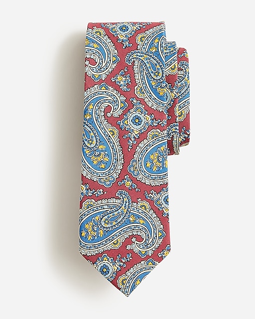  Italian silk tie in paisley