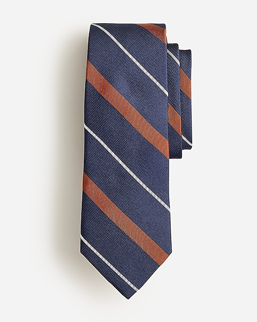 mens Italian silk tie in stripe