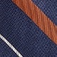 Italian silk tie in stripe NAVY