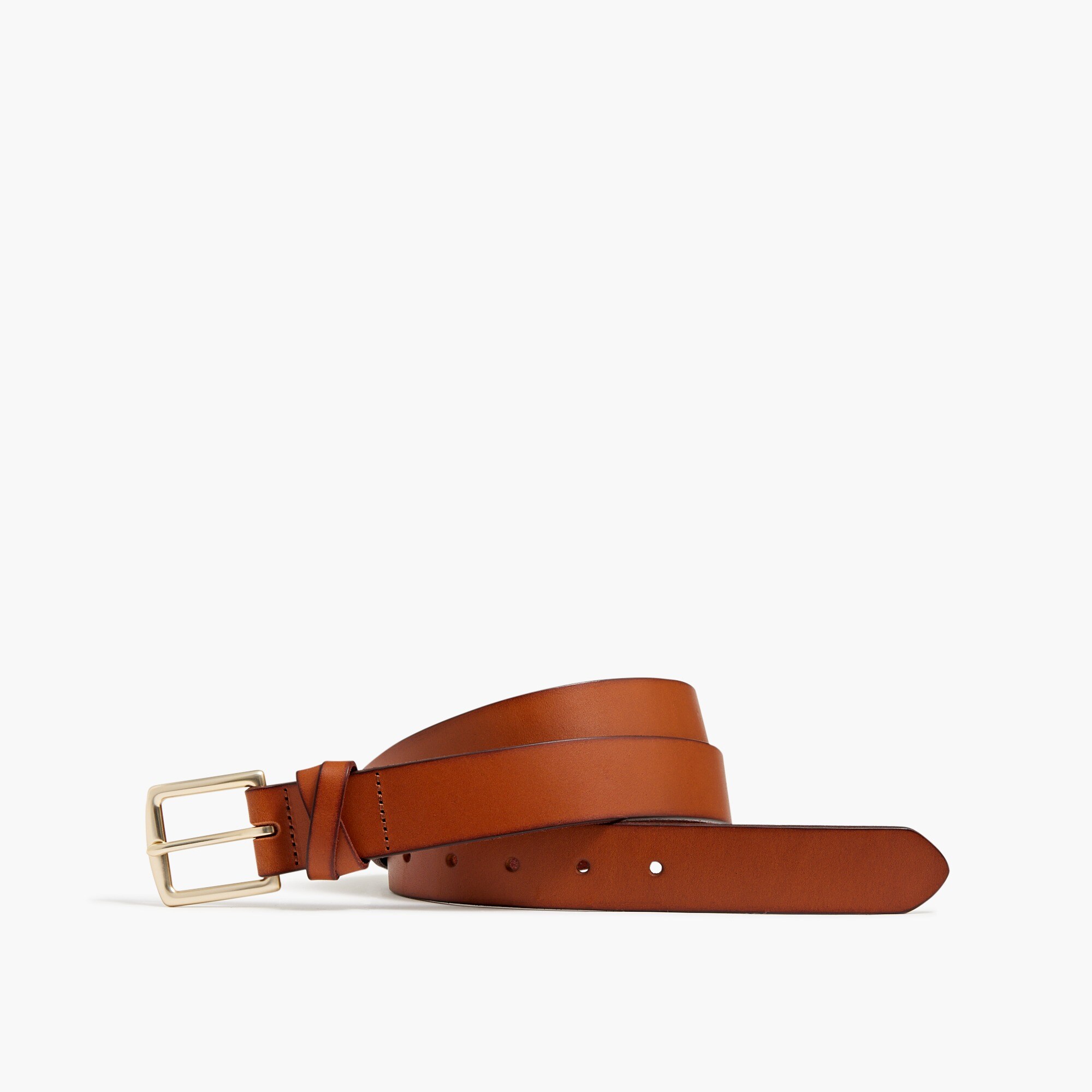 Crisscross leather belt