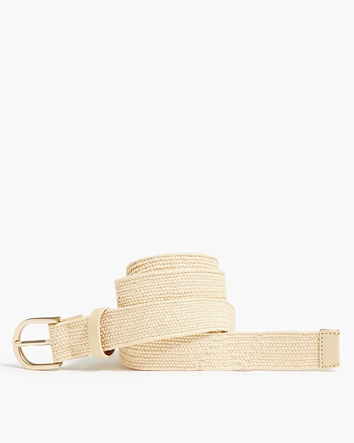  Stretchy slim straw waist belt