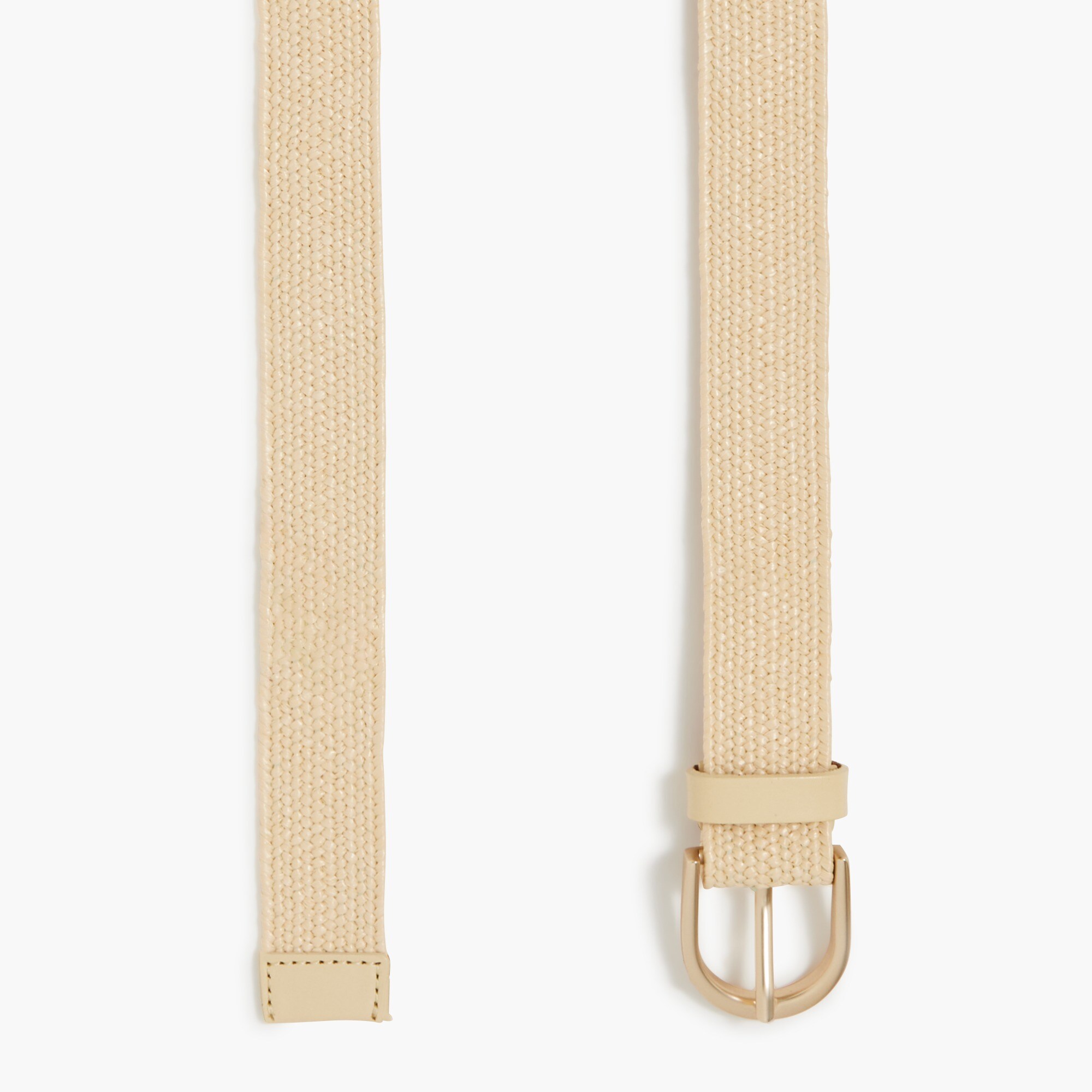 Slim stretch woven waist belt