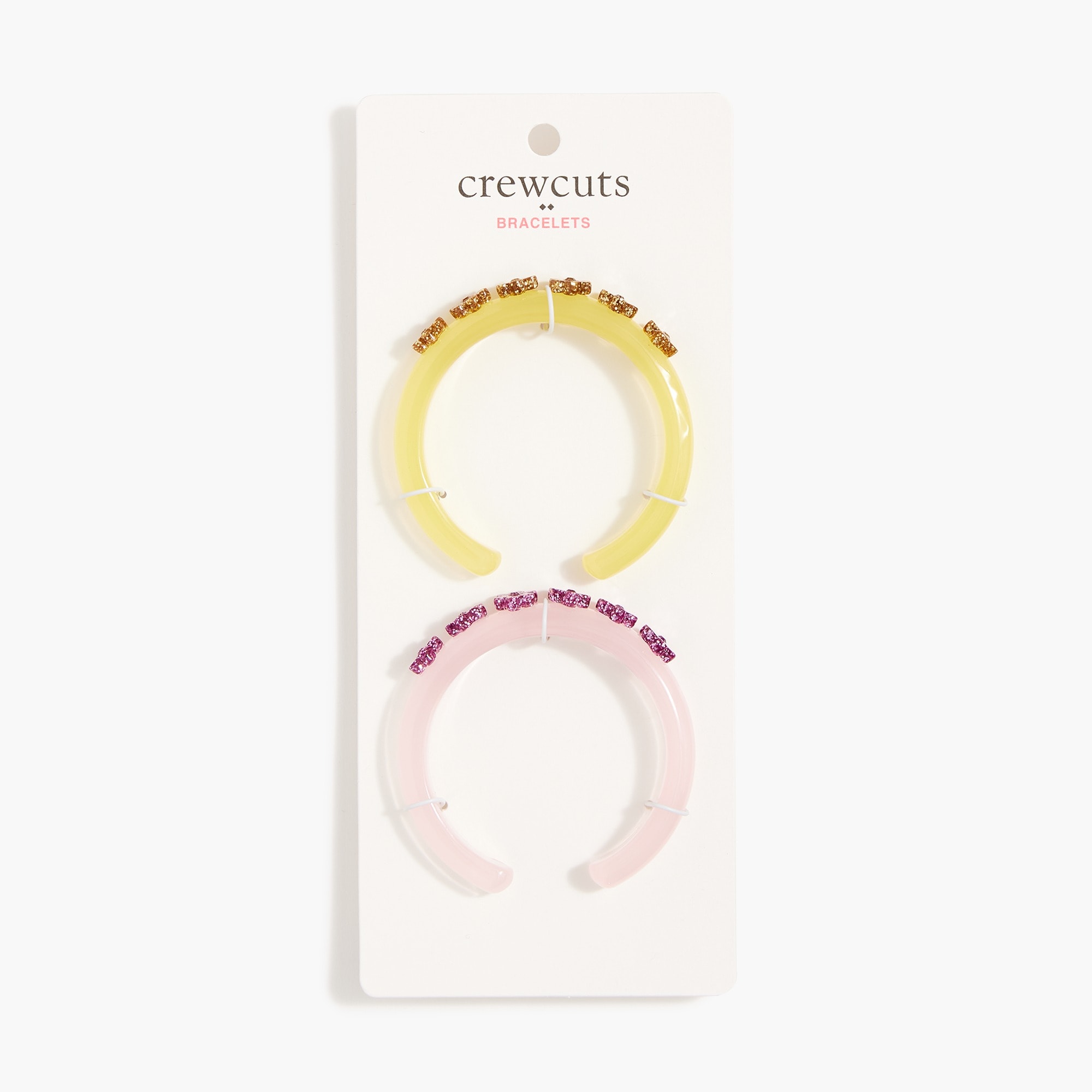 Girls' flower bracelet cuffs set-of-two