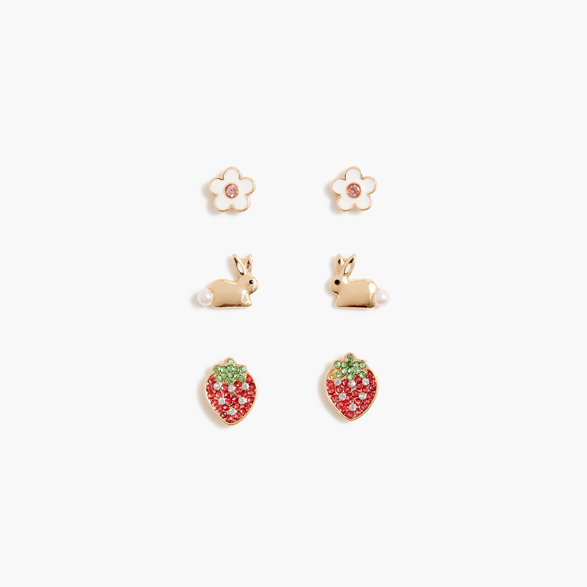  Girls' spring earrings set-of-three