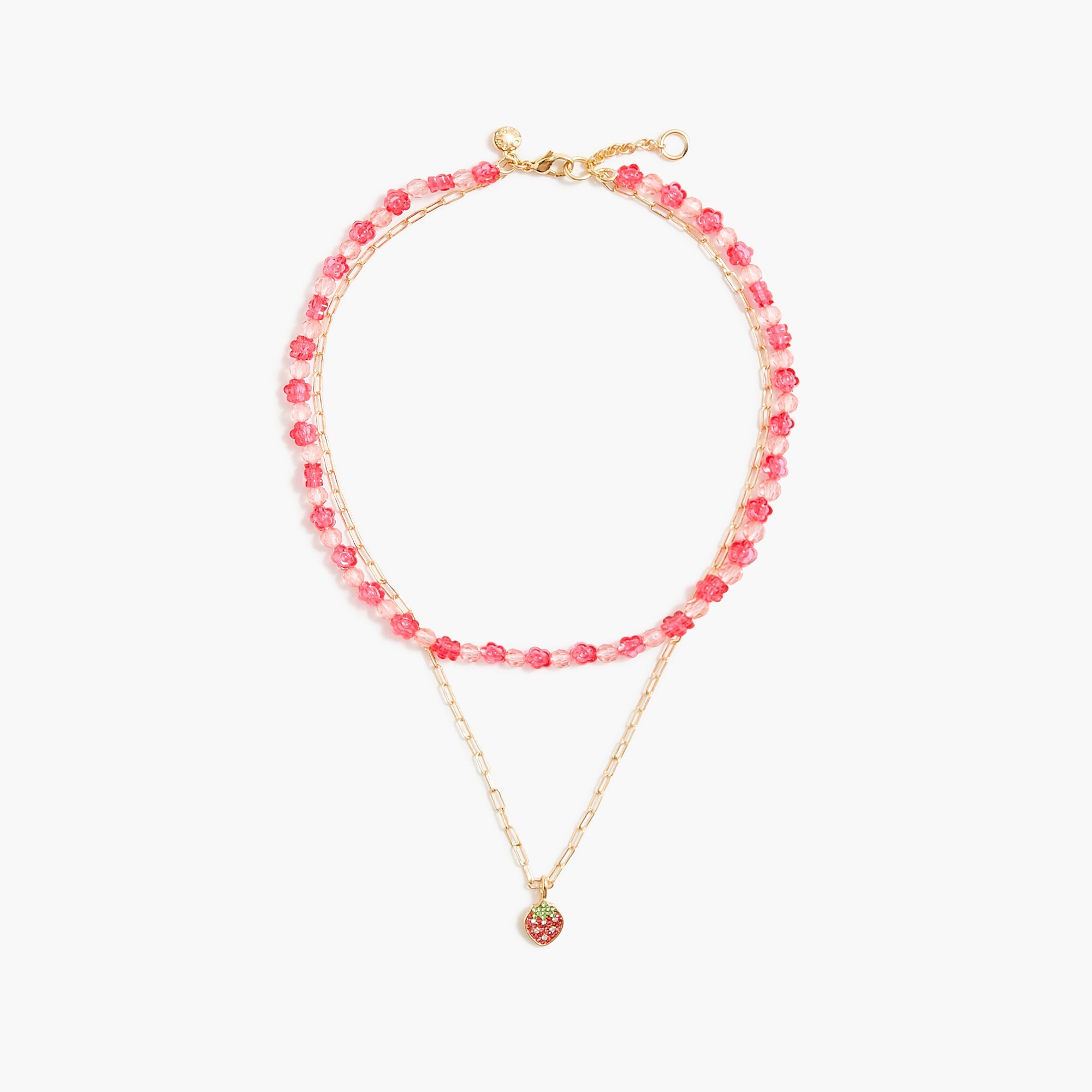 girls' strawberry necklace for girls