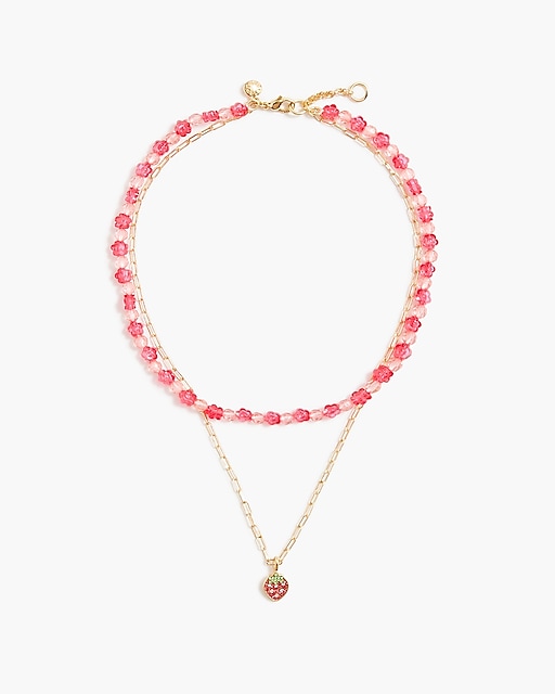  Girls' strawberry necklace