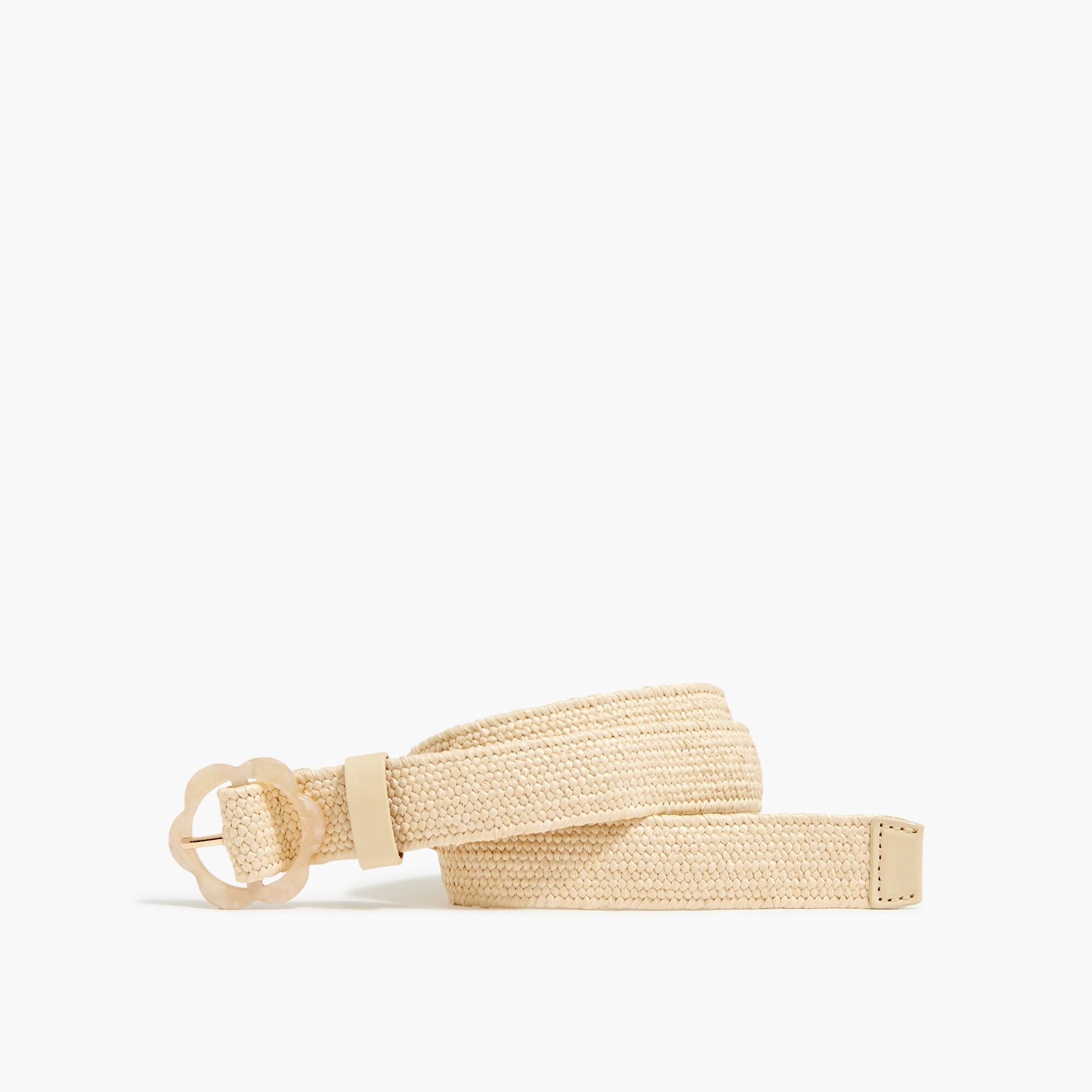  Girls' woven belt with flower buckle