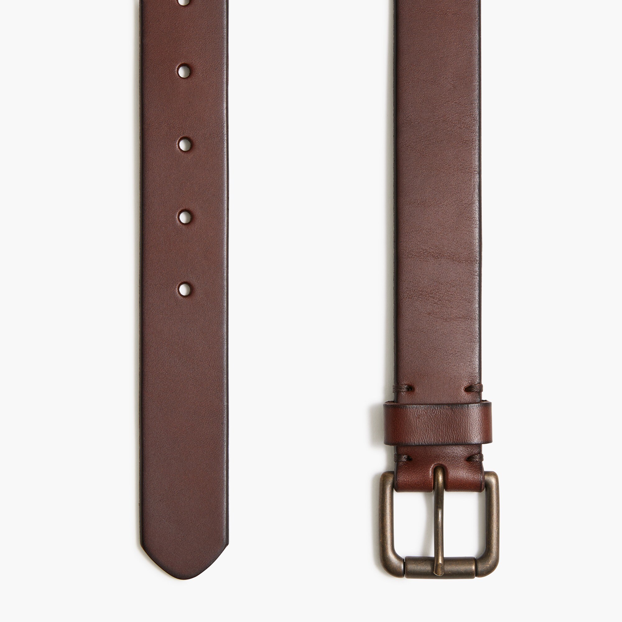 Leather roller belt