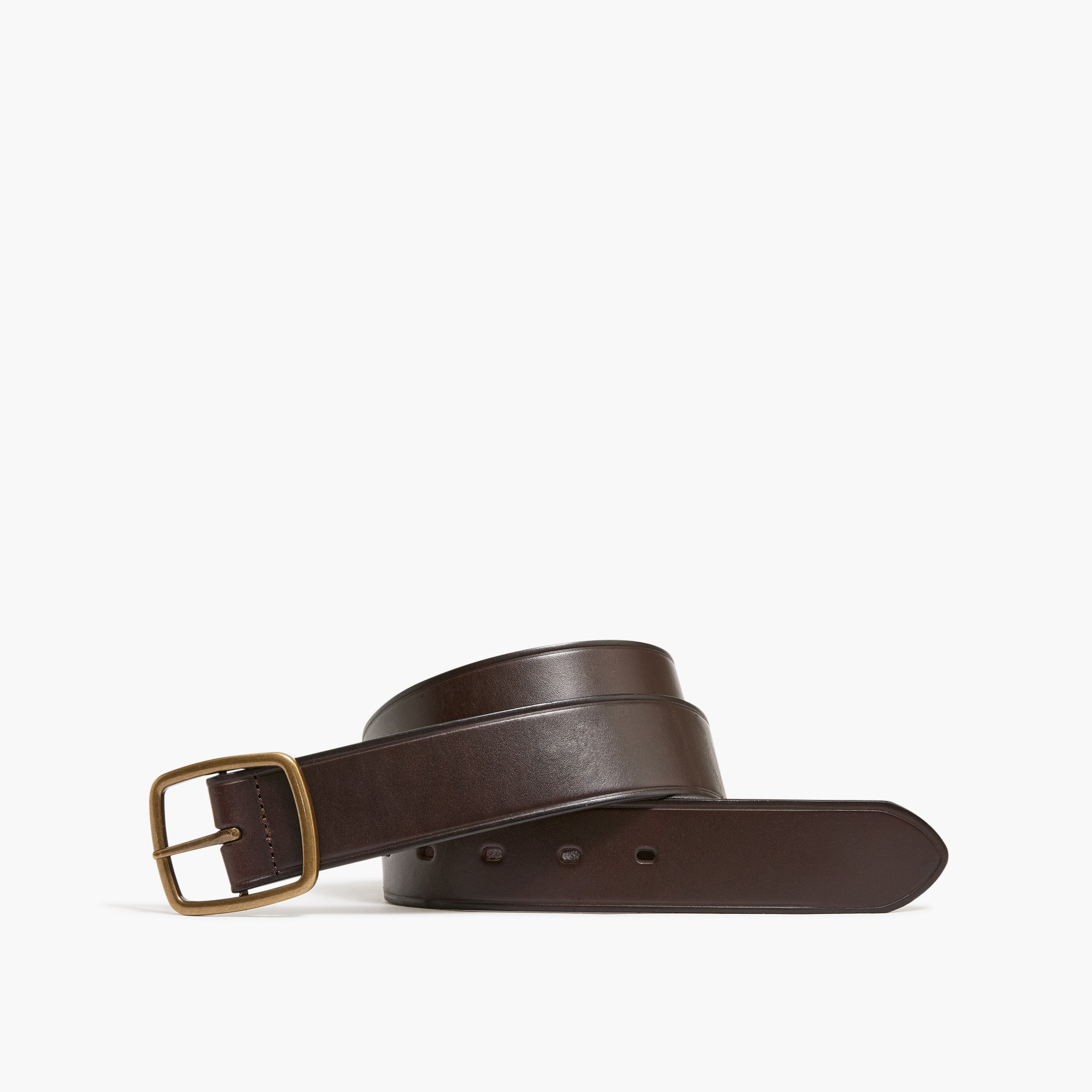 Wide leather belt