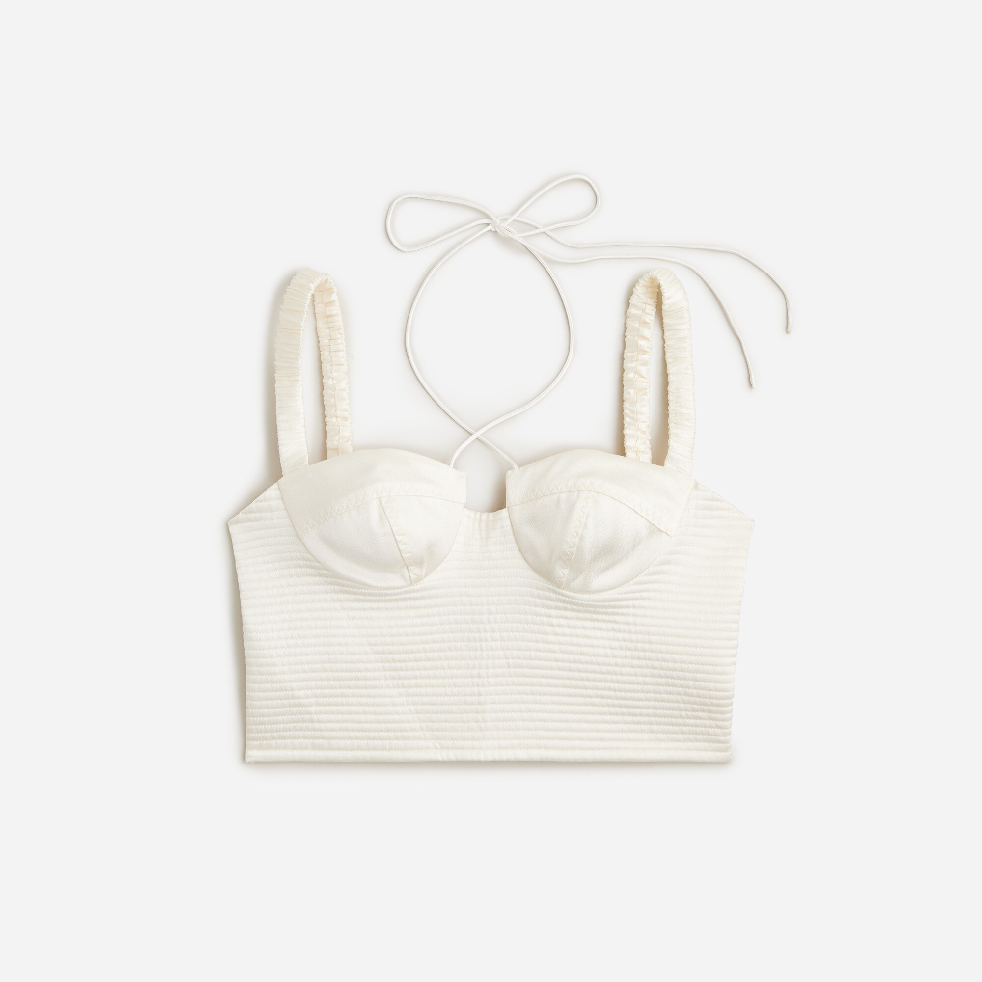  Limited-edition Anna October&copy; X J.Crew cropped bustier top