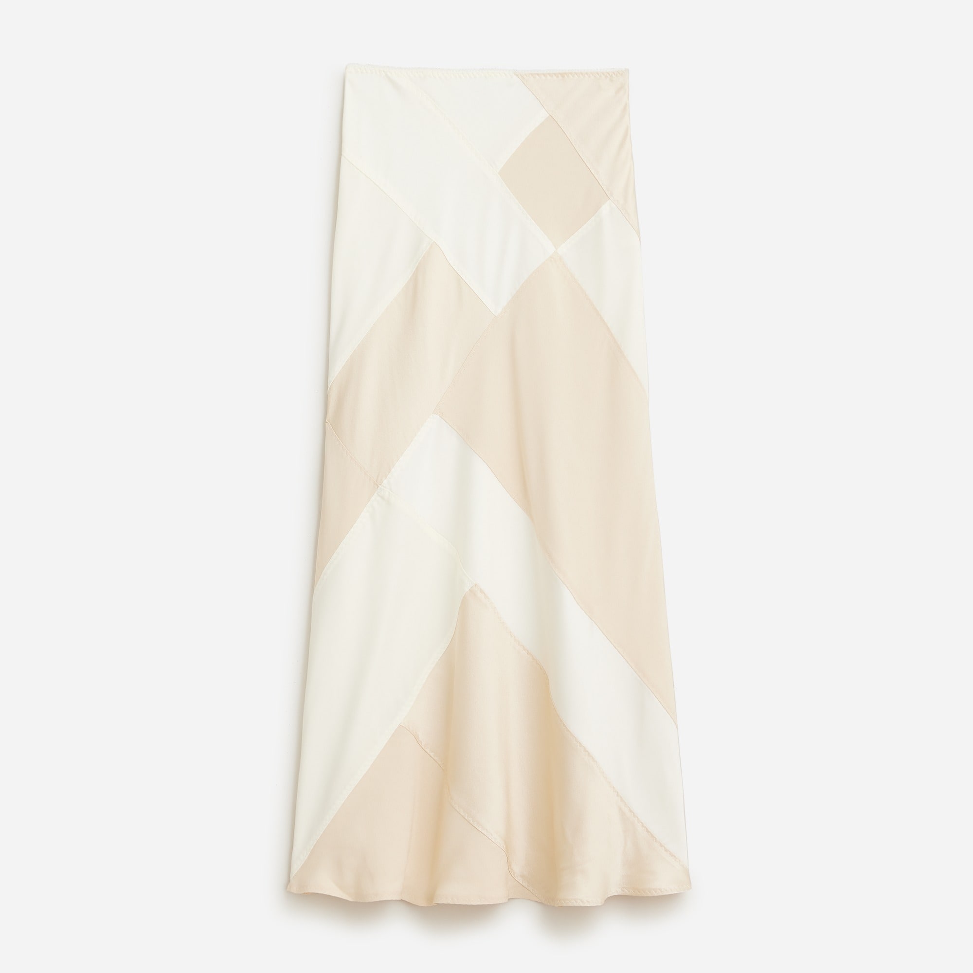  Limited-edition Anna October&copy; X J.Crew patchwork skirt in luster crepe