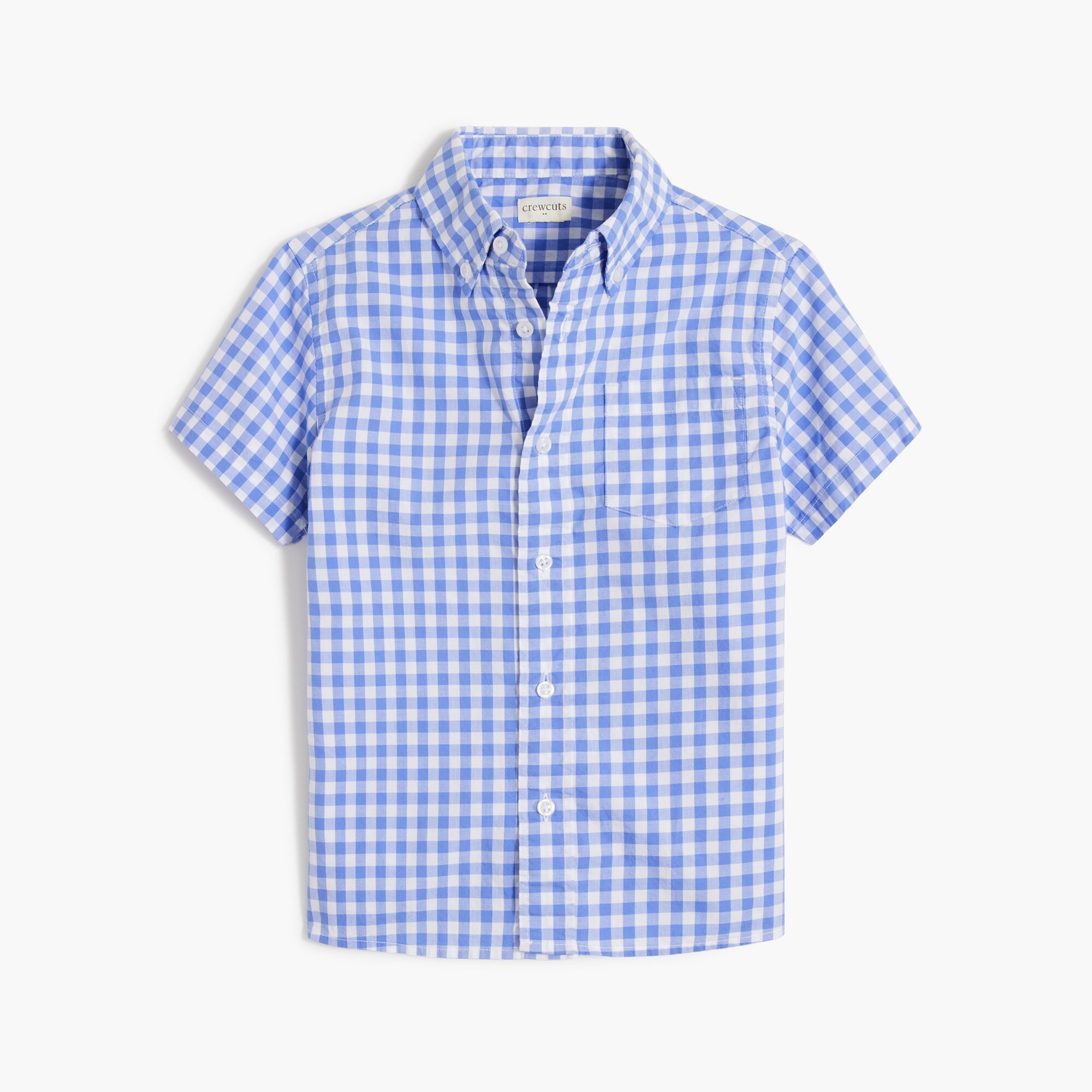 Boys' Short-sleeve Gingham Shirt For Boys | Factory
